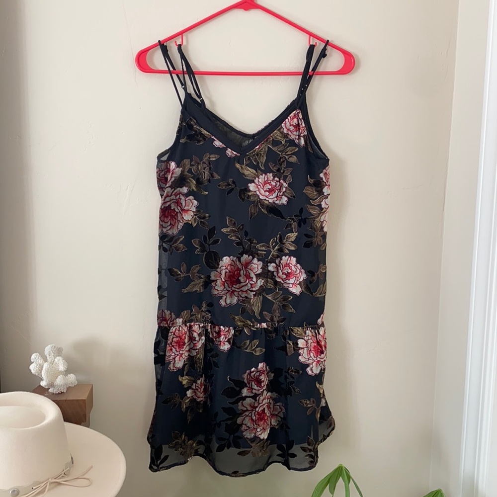 American Eagle velvet burnout and chiffon party dress🌹‼️🖤